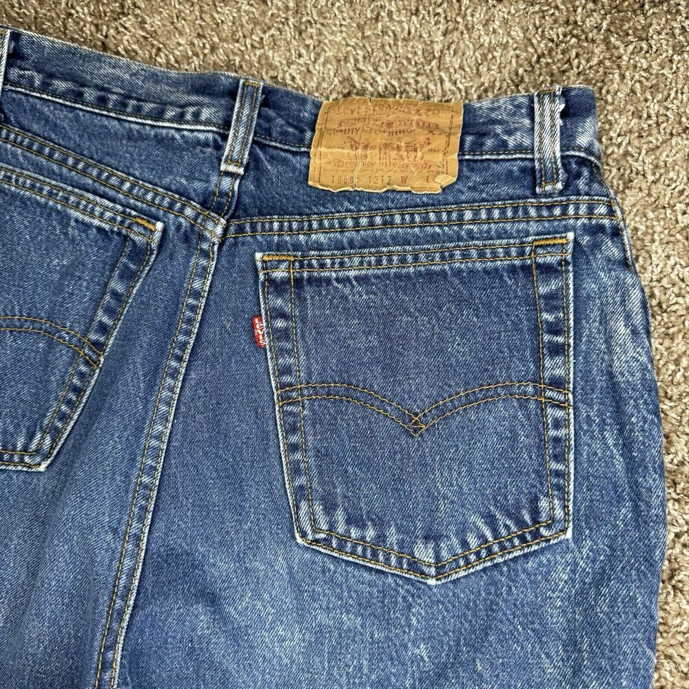 Vintage LEVI'S Women's Acid Wash 16505-1212 High Waisted Jeans 30x27 - Picture 15 of 16